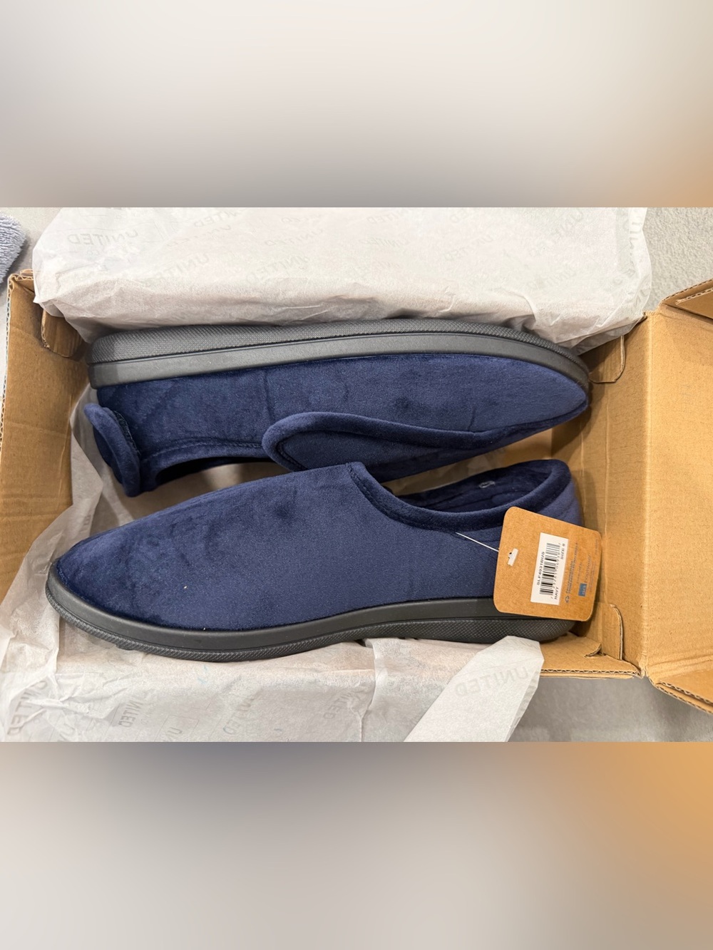 Men's Navy Slipper Shoes - Comfortable Everyday Slip-Ons